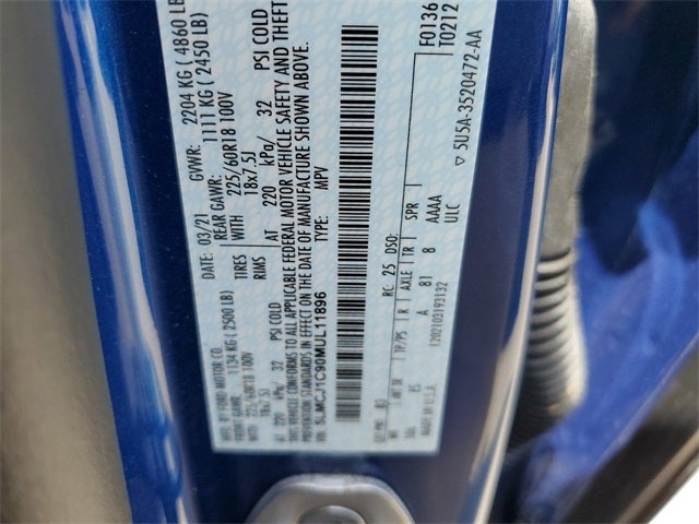 2021 Lincoln Corsair Standard